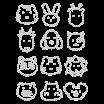 Hotfix Crystal Animal Head Rhinestone Transfer