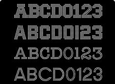 Rhinestone Lettering Transfers