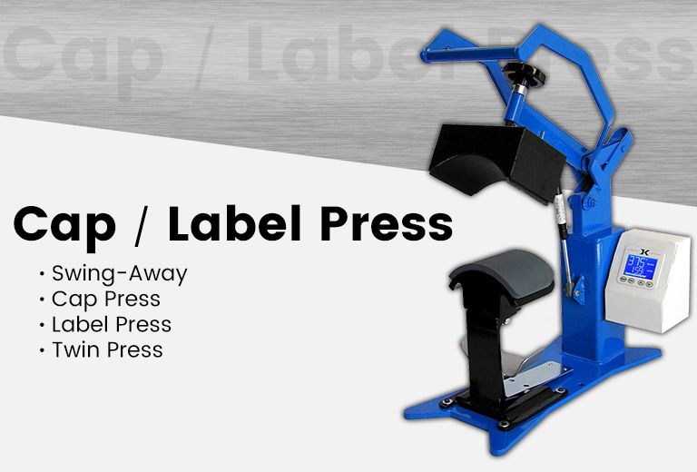 Cap Label press