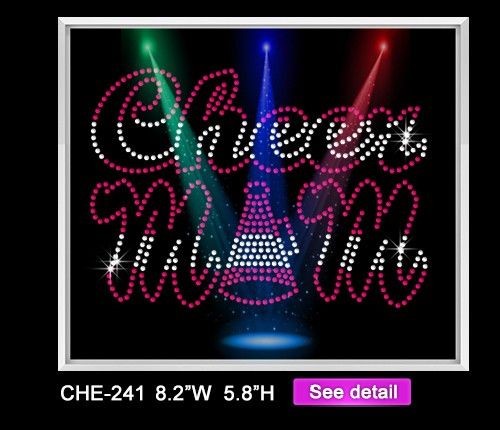 cheer mom hotfix sequin