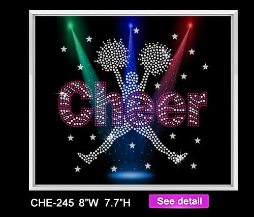 cheer leading rhinestud nailhead