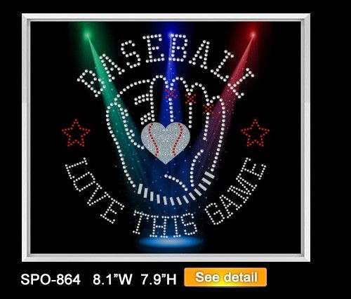 baseball love heat press