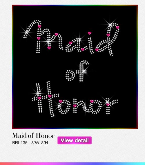 trendy maid of honor