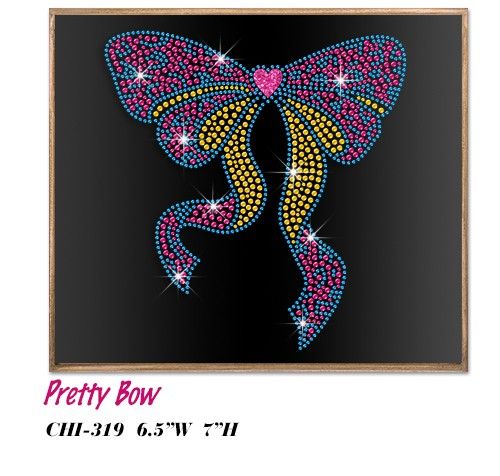 pretty bow neon stud