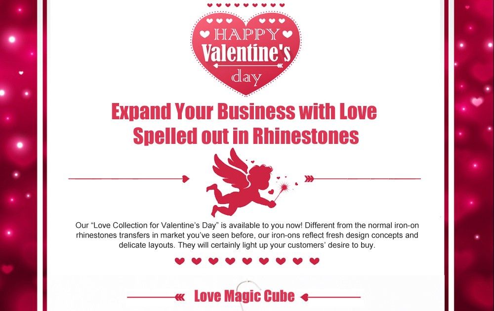 Expand Your Business with Love Spelled out in Rhinestones