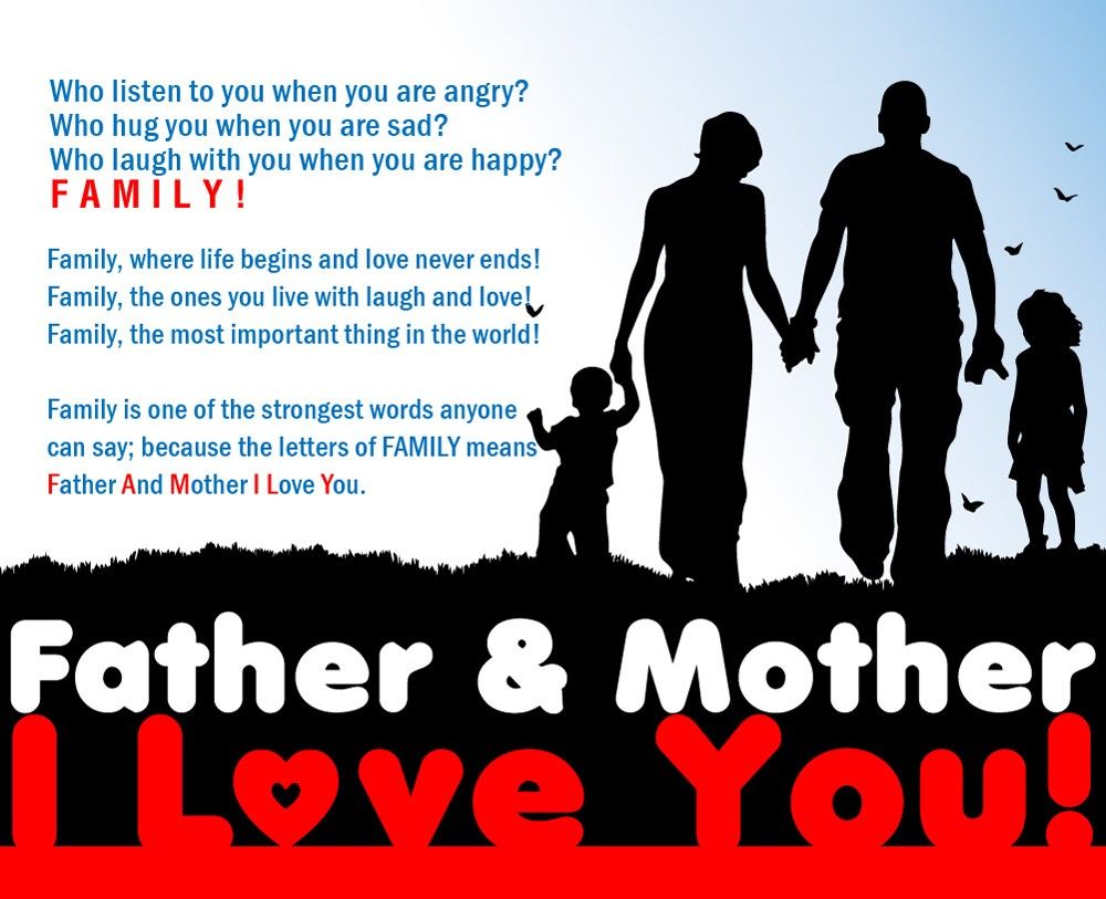 Father & Mother I Love You!