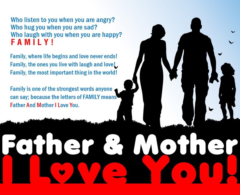 Father & Mother I Love You!