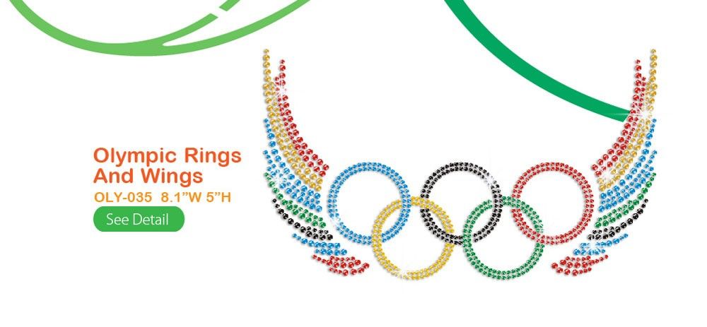 olympic rings spreading colorful wings