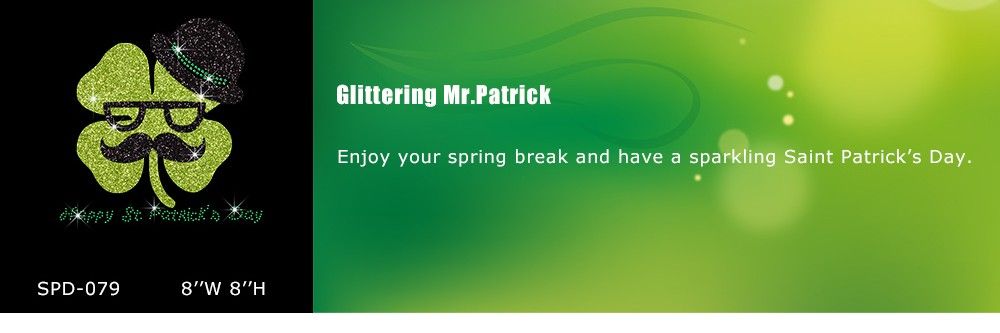 glittering mr shamrock st patrick s day