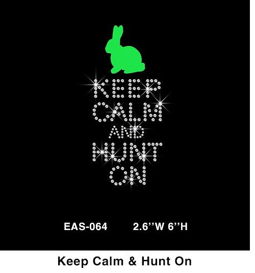 keep calm and hunt on pu easter bunny
