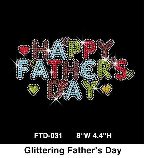 coloful bling happy father s day