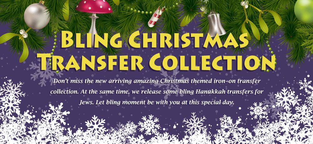 Bling Christmas Transfer Collection