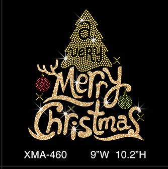 custom-glitter-golden-merry-christmas