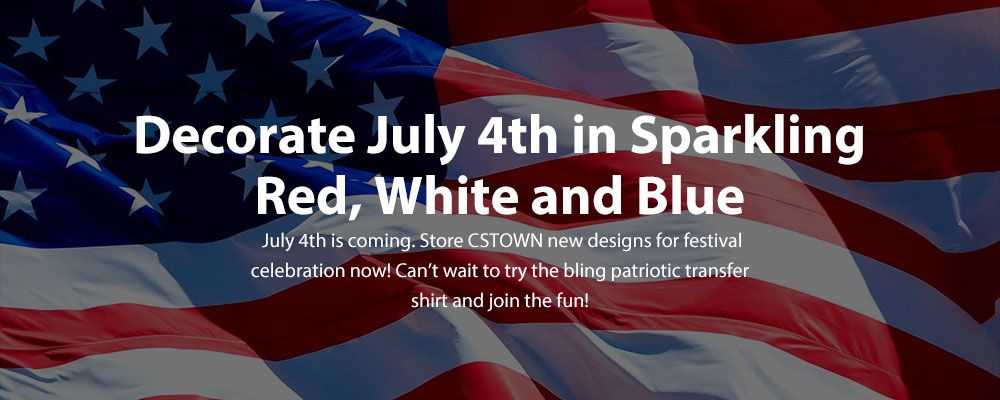 Decorate July 4th in Sparkling Red, White and Blue