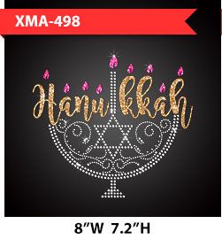 menorah-with-pink-flame-hanukkah-themed