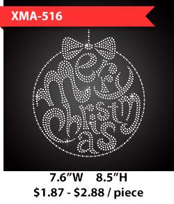 custom-metal-rhinestud-merry-chirstmas