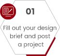 Fill out your design brief and post a project