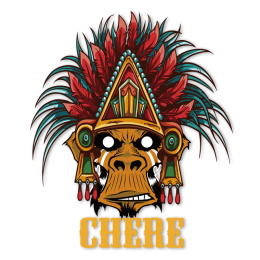 Chere Indian Baboon Multicolor Printable Vinyl Iron ons for Garment