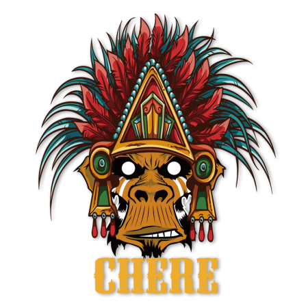 Chere Indian Baboon Multicolor Printable Vinyl Iron ons for Garment