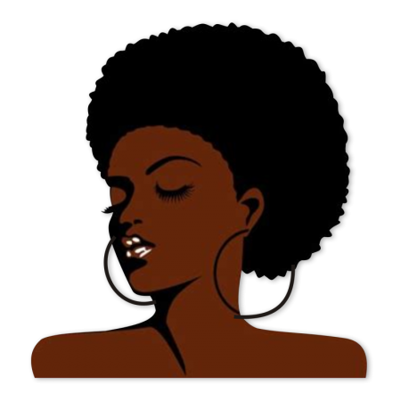 Vintage Afro Girl Printable Heat Transfer