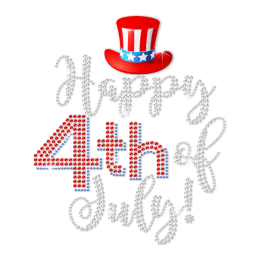 Sparkling Happy 4th of July Heat Transfer