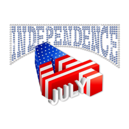 Amazing July 4th Heat Transfer Design for 3D Effect