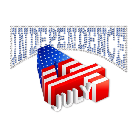 Amazing July 4th Heat Transfer Design for 3D Effect