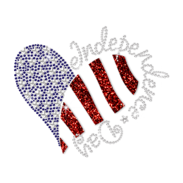 Independence Day Heart Design Heat Transfer