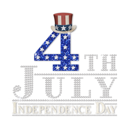 Bling Crystal Independence Day Heat Rhinestone Glitter Transfer