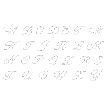 Iron on Cursive Letters 