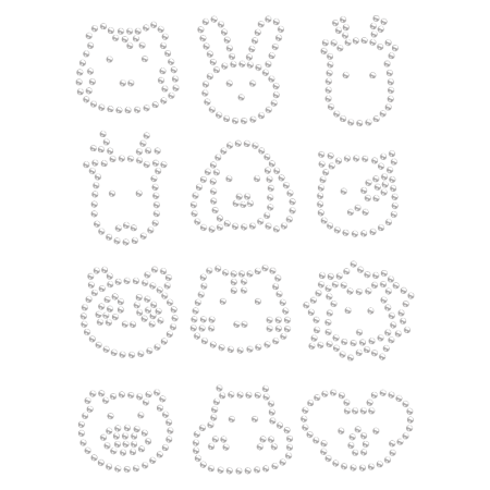 Hotfix Crystal Animal Head Rhinestone Transfer