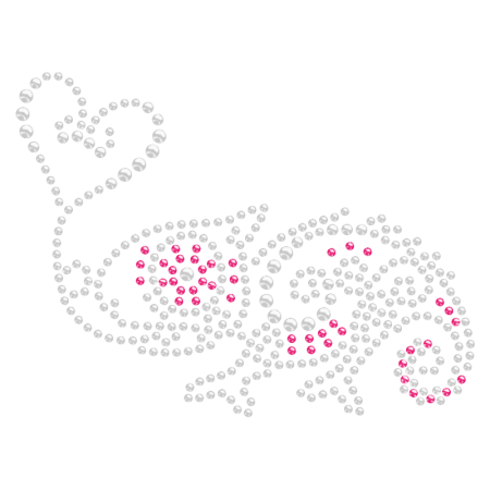 Hot-fix Chameleon Rhinestone Pattern