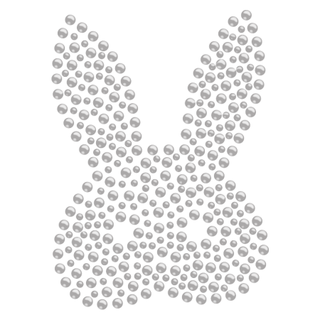 Sweet Bunny Rhinestone Iron Ons