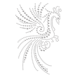 Elegant Phoenix Hotfix Rhinestone Transfer