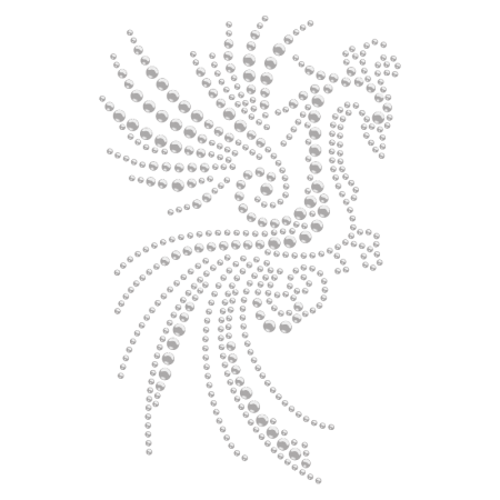 Elegant Phoenix Hotfix Rhinestone Transfer