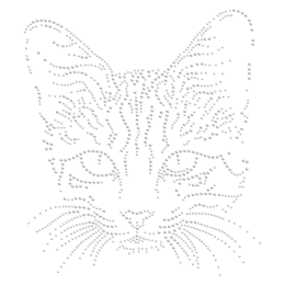 Hot-fix Sweet Kitty Crystal Rhinestone Image