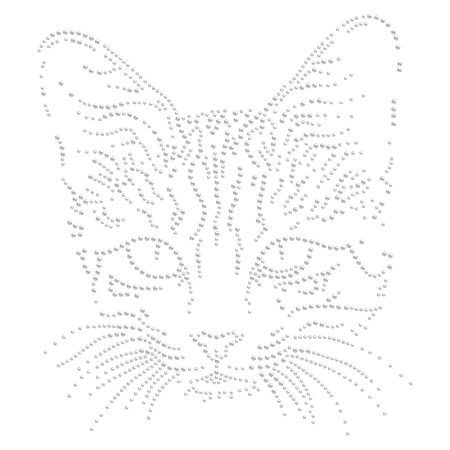 Hot-fix Sweet Kitty Crystal Rhinestone Image