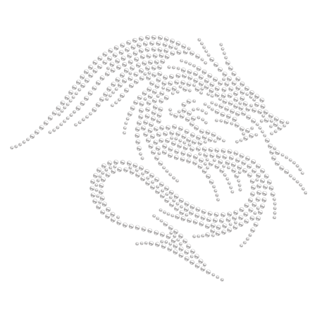 Rhinestone Well-designed Dragon Motif