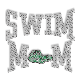 Shinning Rhinestone Swimming Crocodile Iron on Transfer Design for Shirts