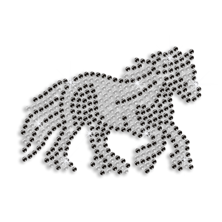 Cheap Cool Horse Sequin Iron on Design