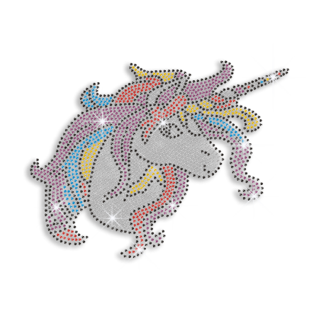 Lovely Unicorn Rhinestud Hoftix Design