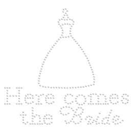 Hotfix Here Comes the Bride Rhinestone Transfer