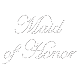 Simple Crystal Maid of Honor Rhinestone Iron ons