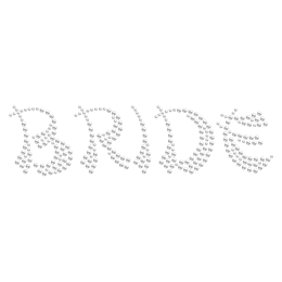 Cute Crystal BRIDE Rhinestone Iron ons