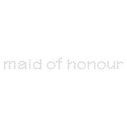 Hotfix Maid of Honor Rhinestone Motif