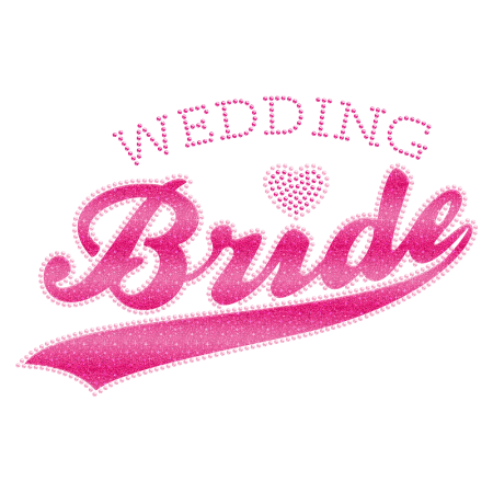 Shining Wedding Bride Rhinestone Iron ons