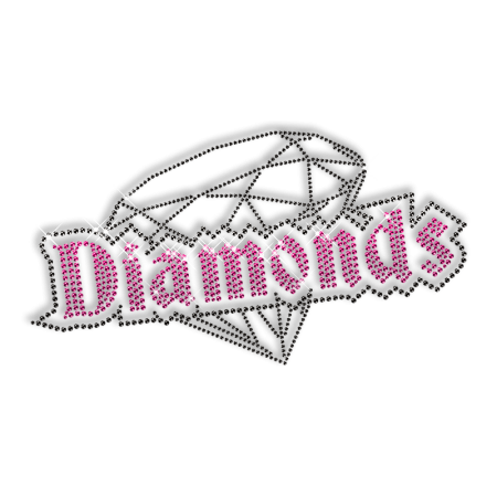 Dazzling Diamond Hotfix Rhinestone Tee Shirt Transfer