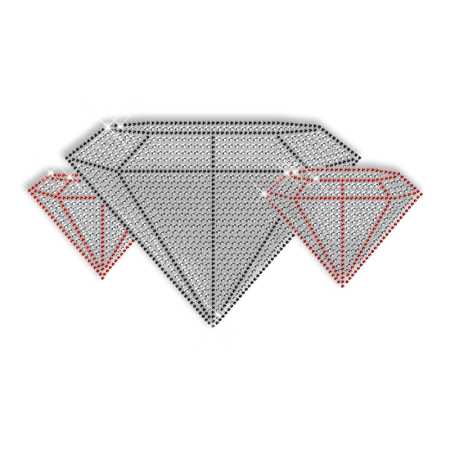 Iron on Diamond Rhinestone Pattern Motif