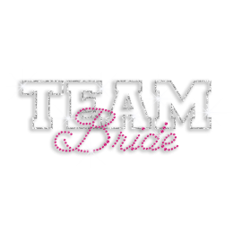 Bling Team Bride Iron-on Rhinestone Transfer Design