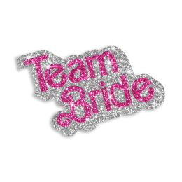 Custom Pretty Team Bride Iron-on Glitter Transfer Design